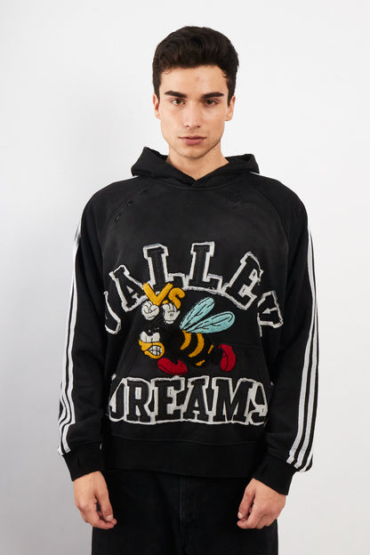 Valley Dreams Faded Black Oreo Hoodie (M/L)