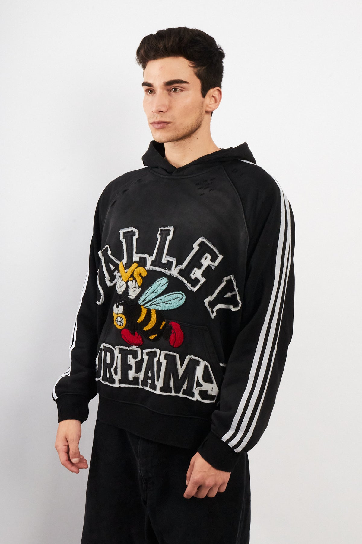 Valley Dreams Faded Black Oreo Hoodie (M/L)