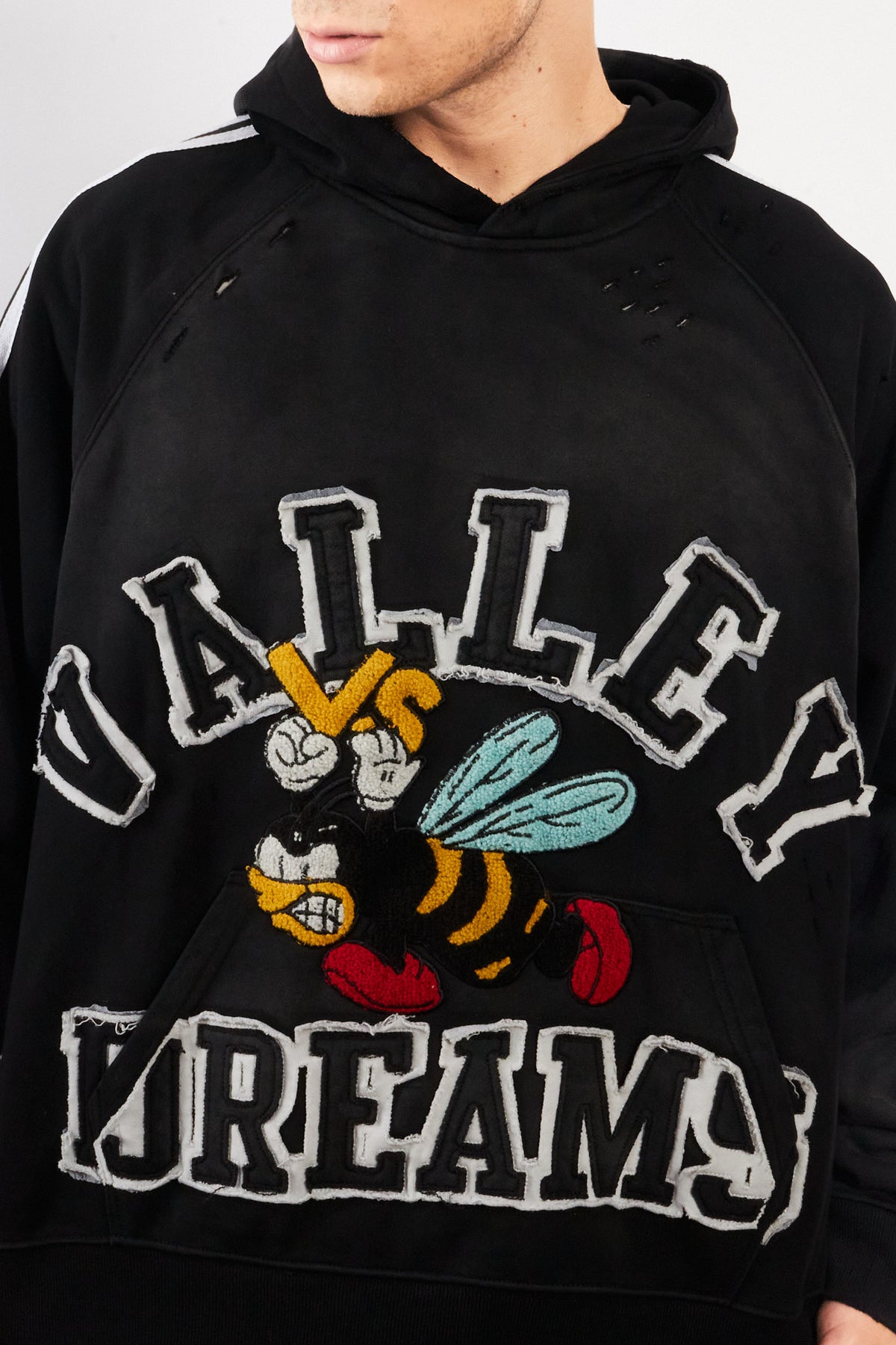 Valley Dreams Faded Black Oreo Hoodie (M/L)