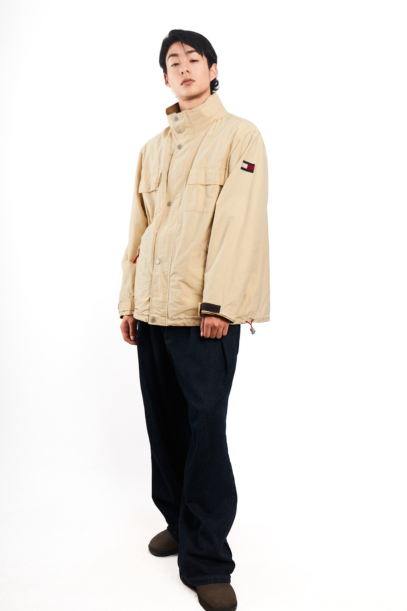 2000 Vintage Tommy Hilfiger Reversible Cargo Parka (L)