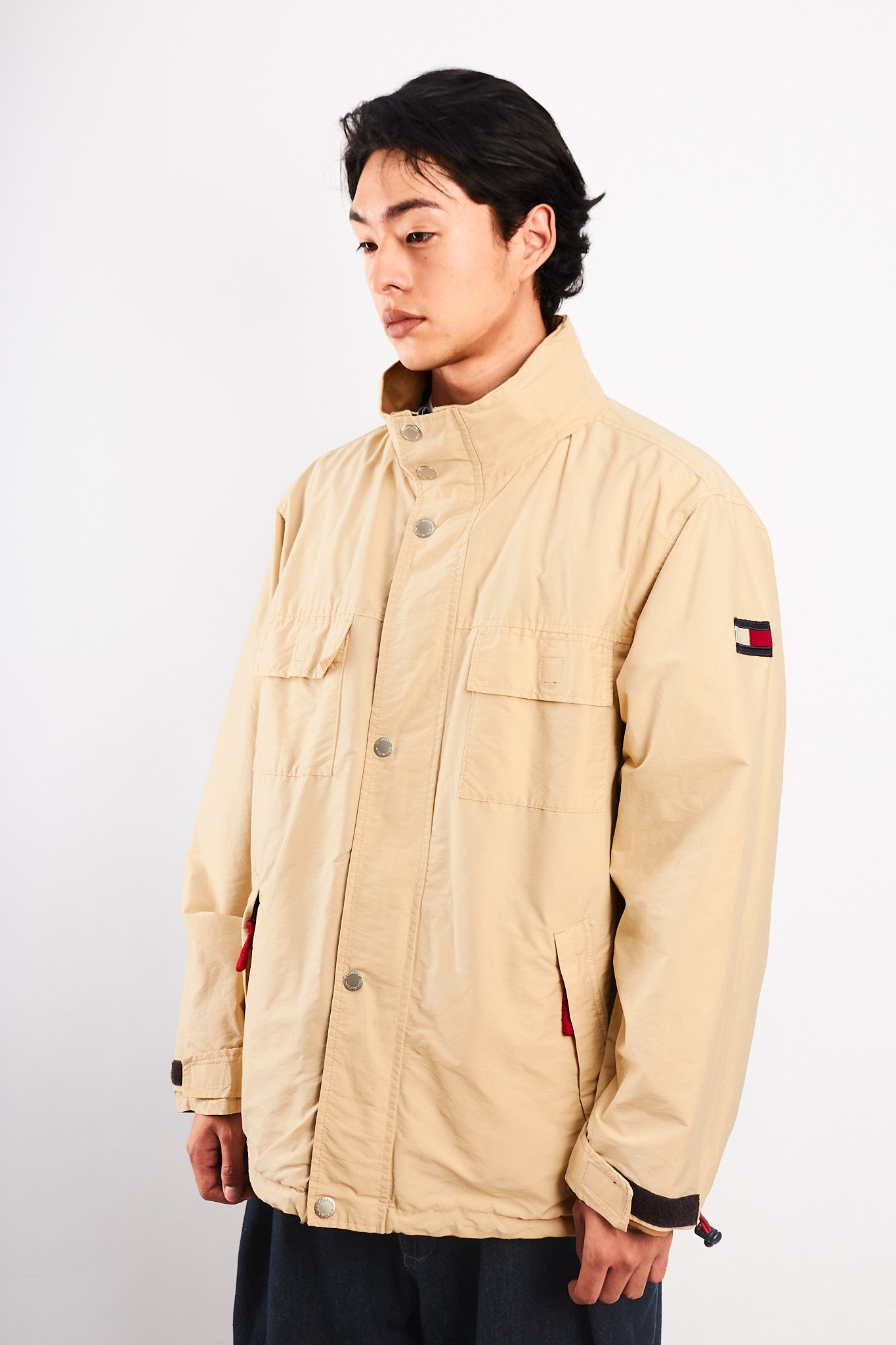 2000 Vintage Tommy Hilfiger Reversible Cargo Parka (L)