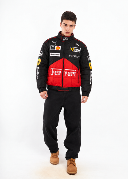 F1 Scuderia Ferrari Schumacher Black Edition Racing Jacket