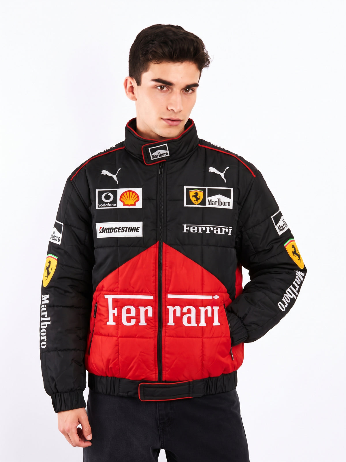 F1 Scuderia Ferrari Schumacher Black Edition Racing Jacket