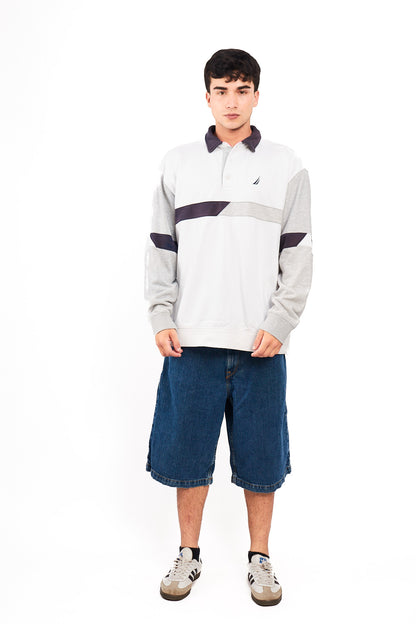 2000 Vintage Nautica Rugby Polo Shirt (L/XL)