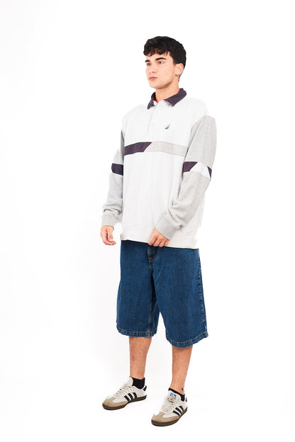 2000 Vintage Nautica Rugby Polo Shirt (L/XL)