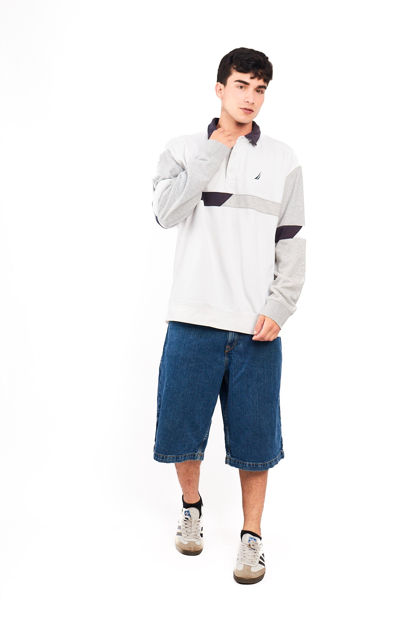 2000 Vintage Nautica Rugby Polo Shirt (L/XL)