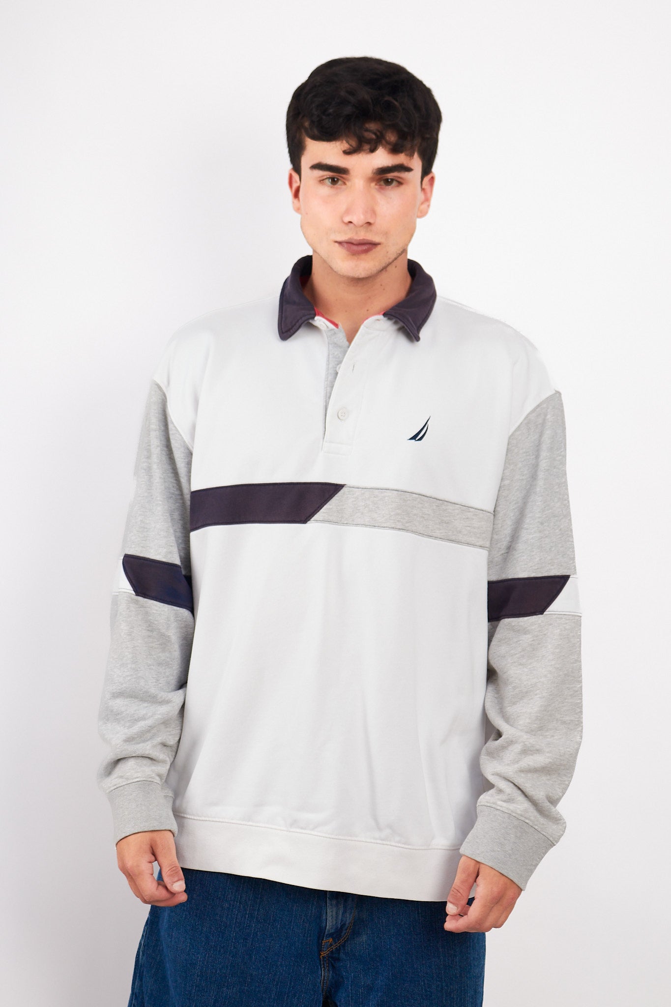 2000 Vintage Nautica Rugby Polo Shirt (L/XL)