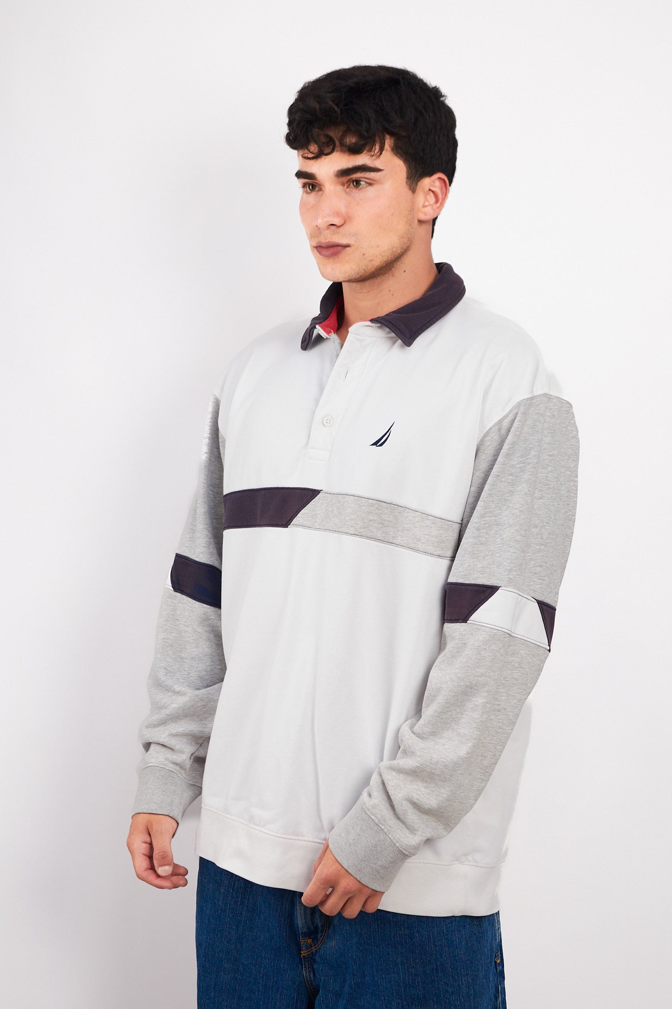 2000 Vintage Nautica Rugby Polo Shirt (L/XL)