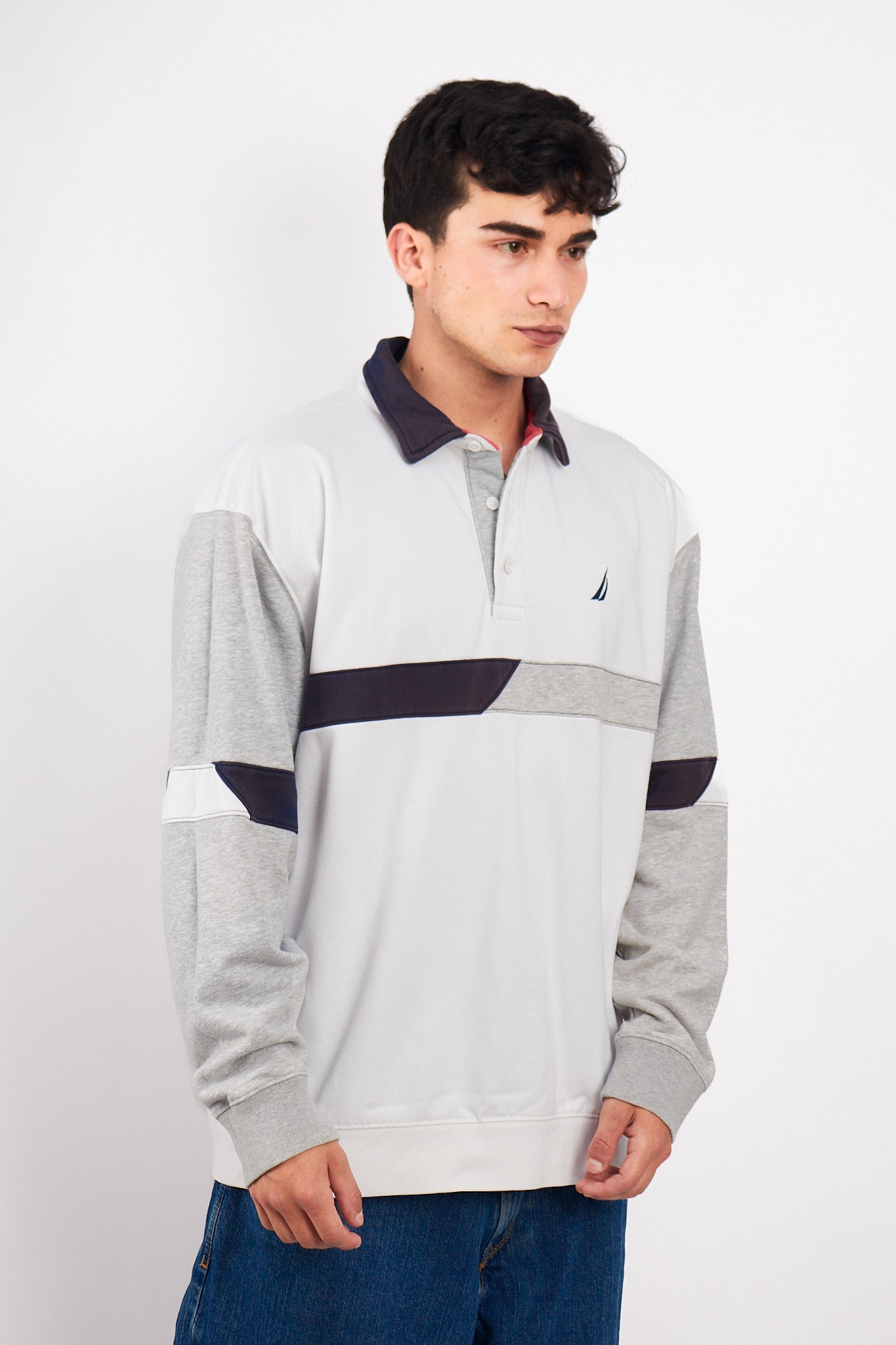 2000 Vintage Nautica Rugby Polo Shirt (L/XL)