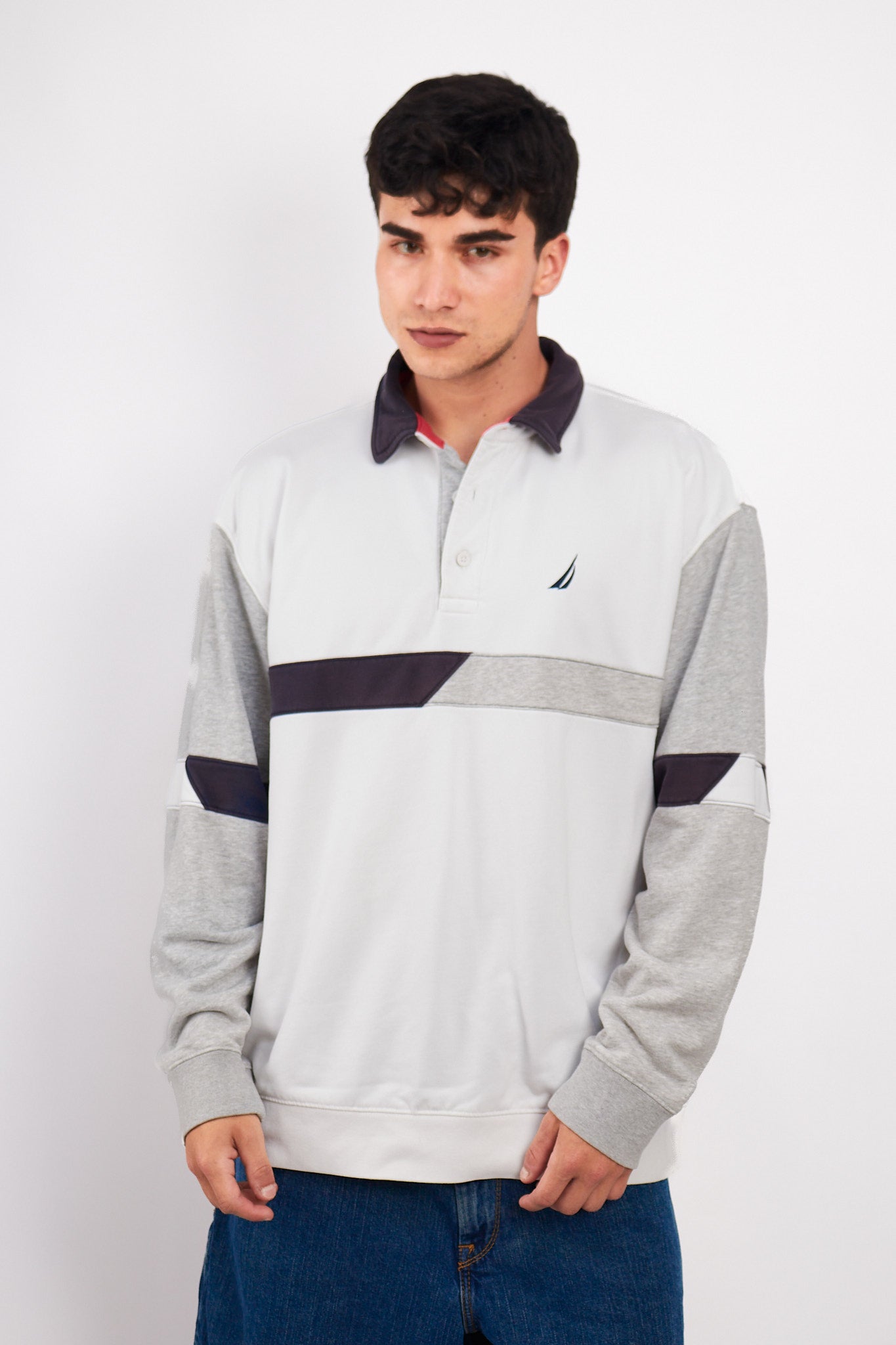 2000 Vintage Nautica Rugby Polo Shirt (L/XL)