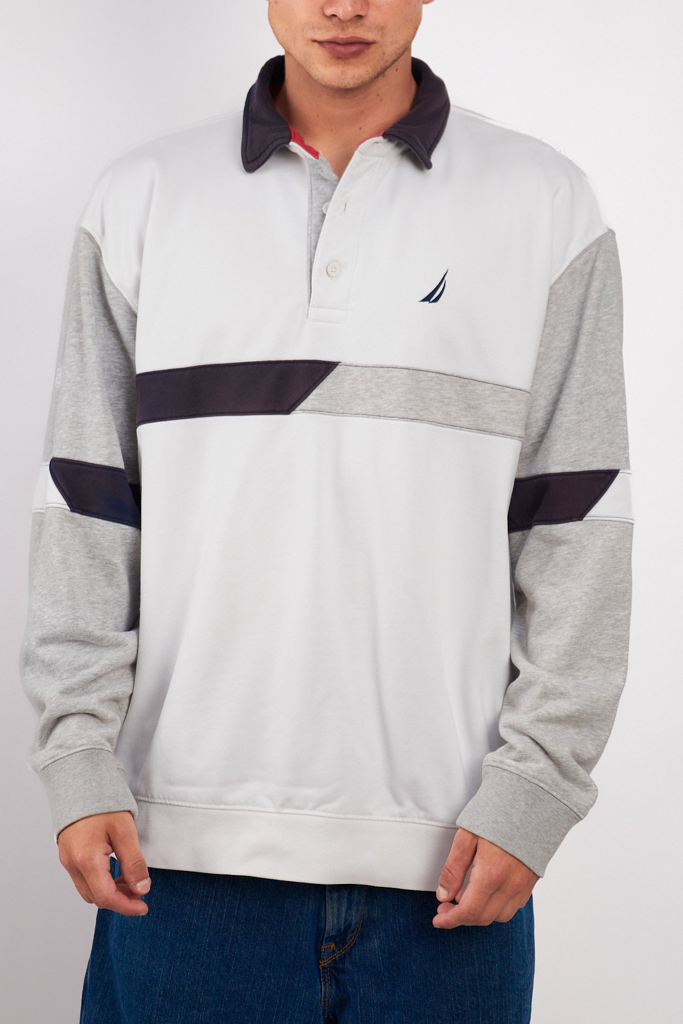 2000 Vintage Nautica Rugby Polo Shirt (L/XL)