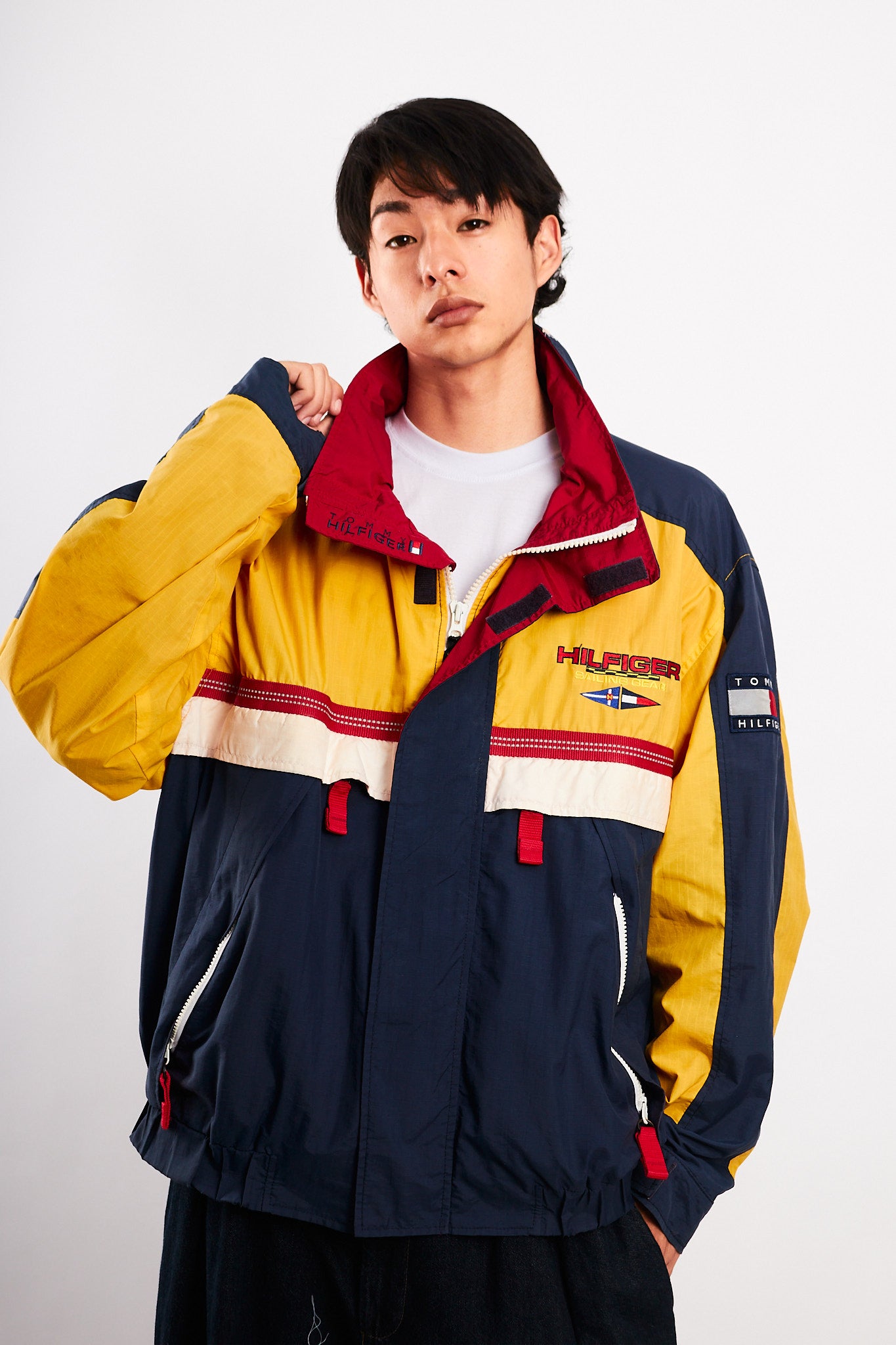 1990 Vintage Tommy Sailing Gear Colorblock Jacket (M/L)