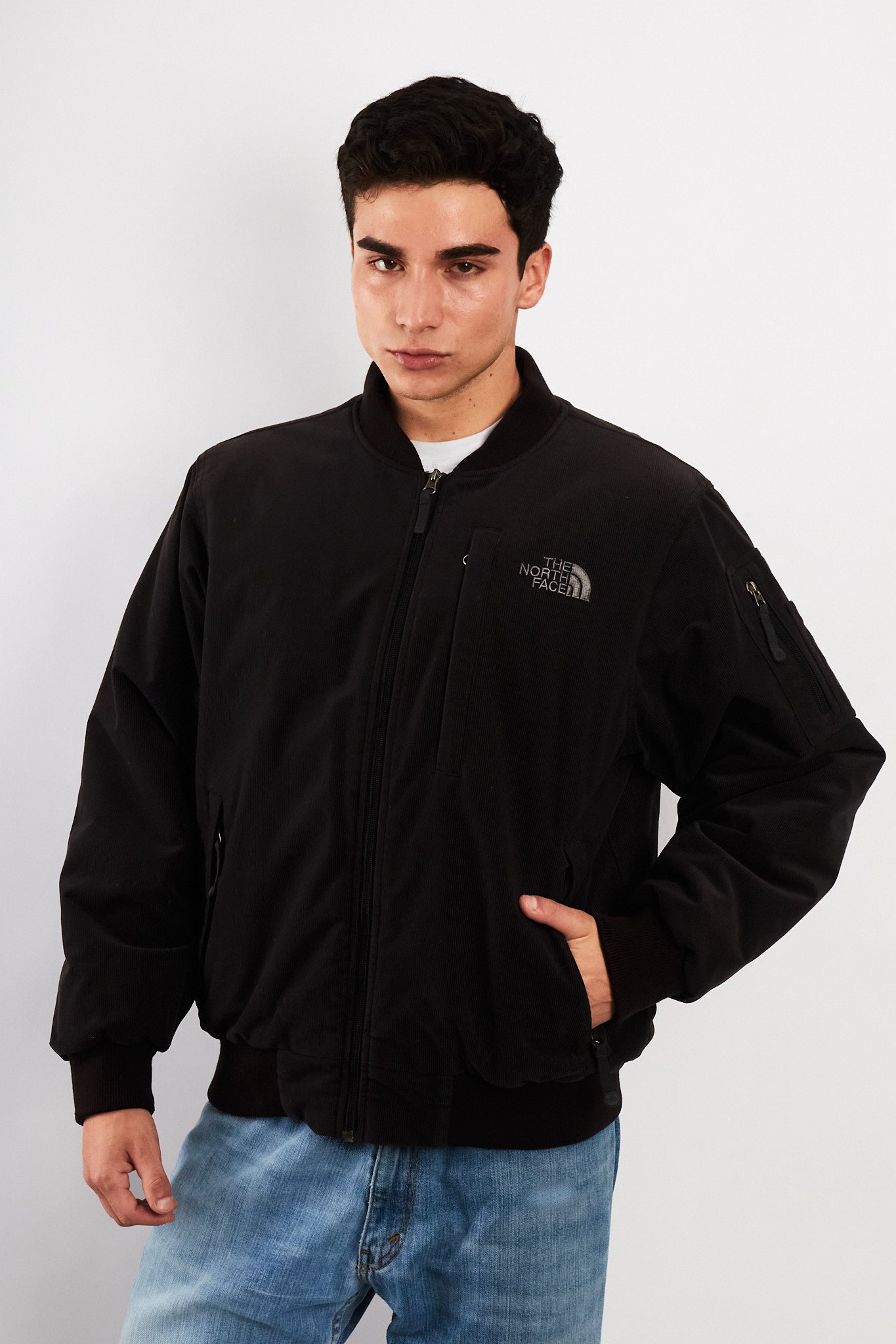 2000 Vintage North Face Impermeable Corduroy Flight Bomber Jacket (M/L)