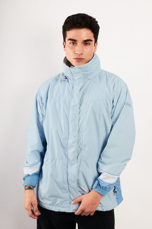 2000 Vintage Columbia Sky Blue Impermeable Jacket (M)