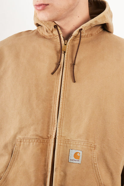 2000 Vintage Carhartt J131 Camel Sunfaded Active Jacket (M/L)