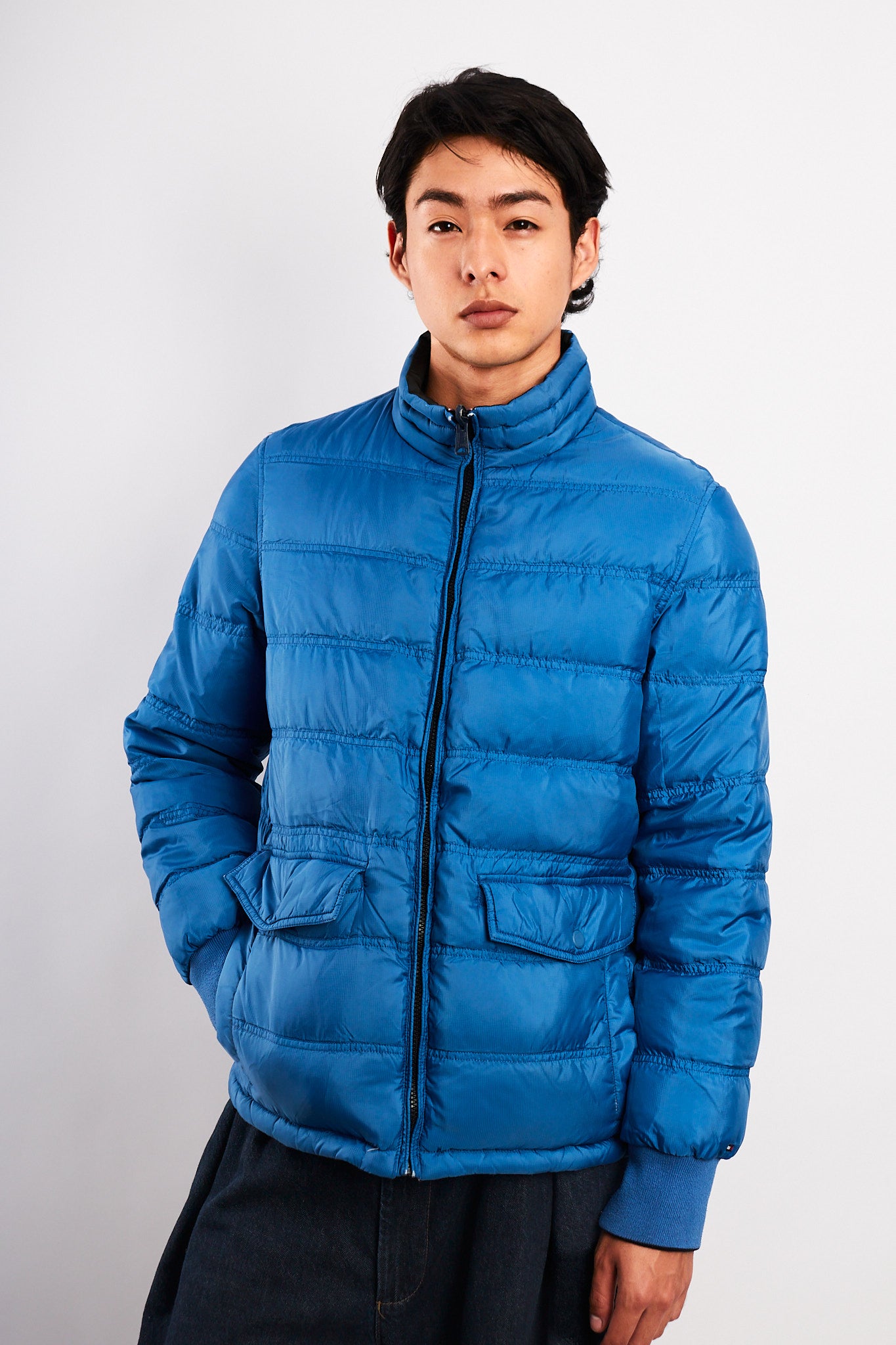 2000 Vintage Tommy Hilfiger Reversible Down Puffer Jacket (S/M)