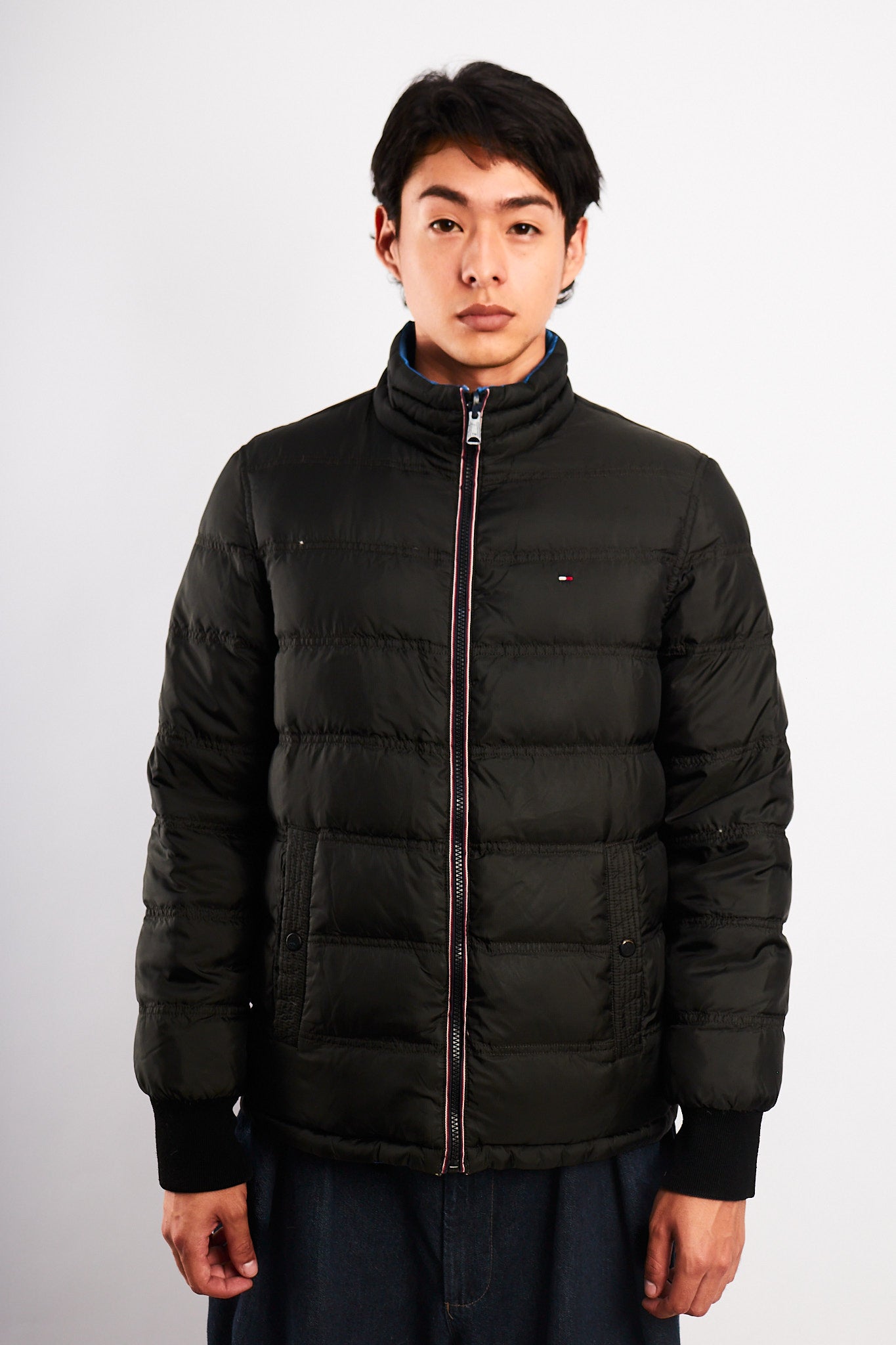 2000 Vintage Tommy Hilfiger Reversible Down Puffer Jacket (S/M)
