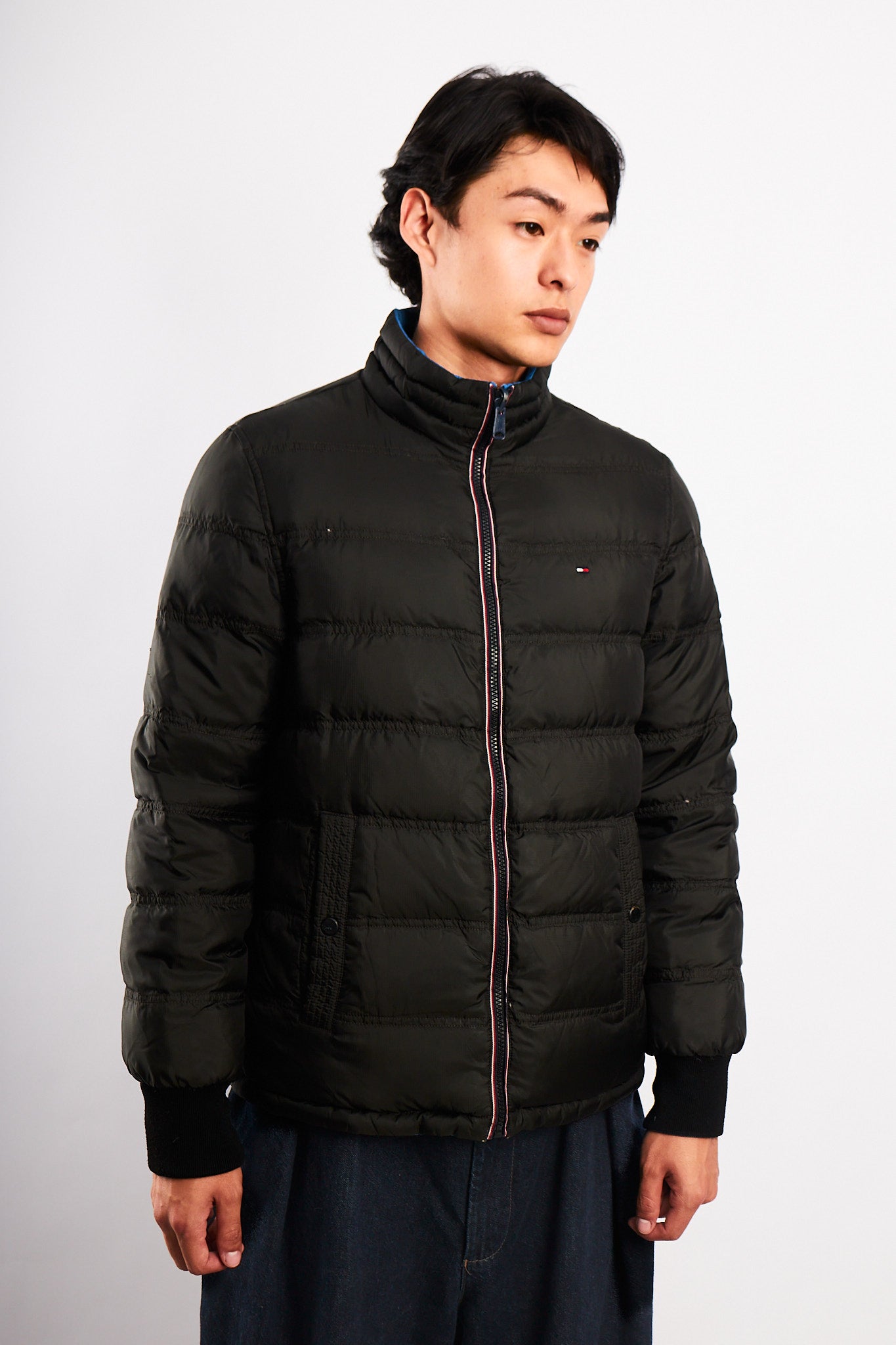 2000 Vintage Tommy Hilfiger Reversible Down Puffer Jacket (S/M)