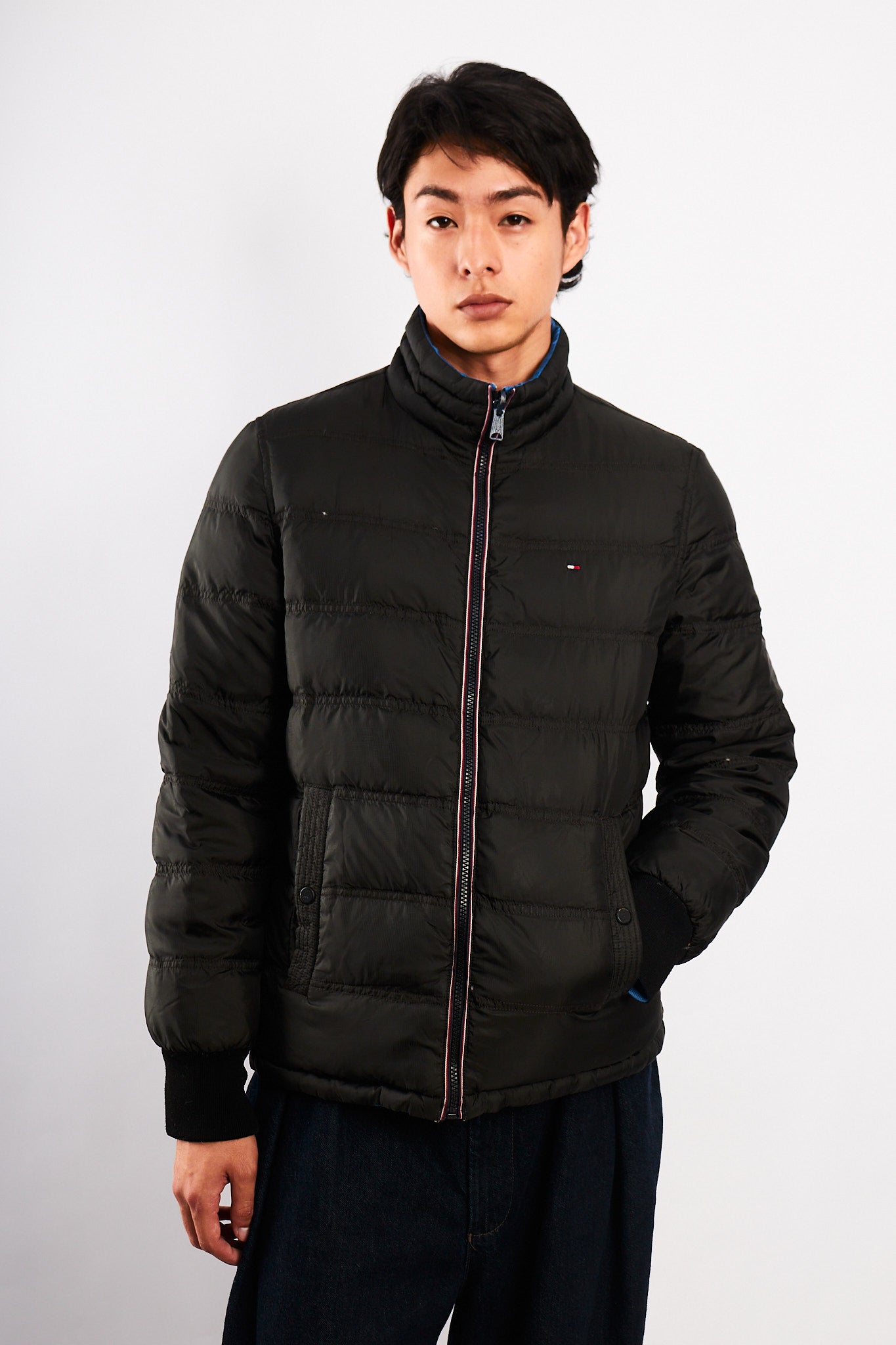2000 Vintage Tommy Hilfiger Reversible Down Puffer Jacket (S/M)
