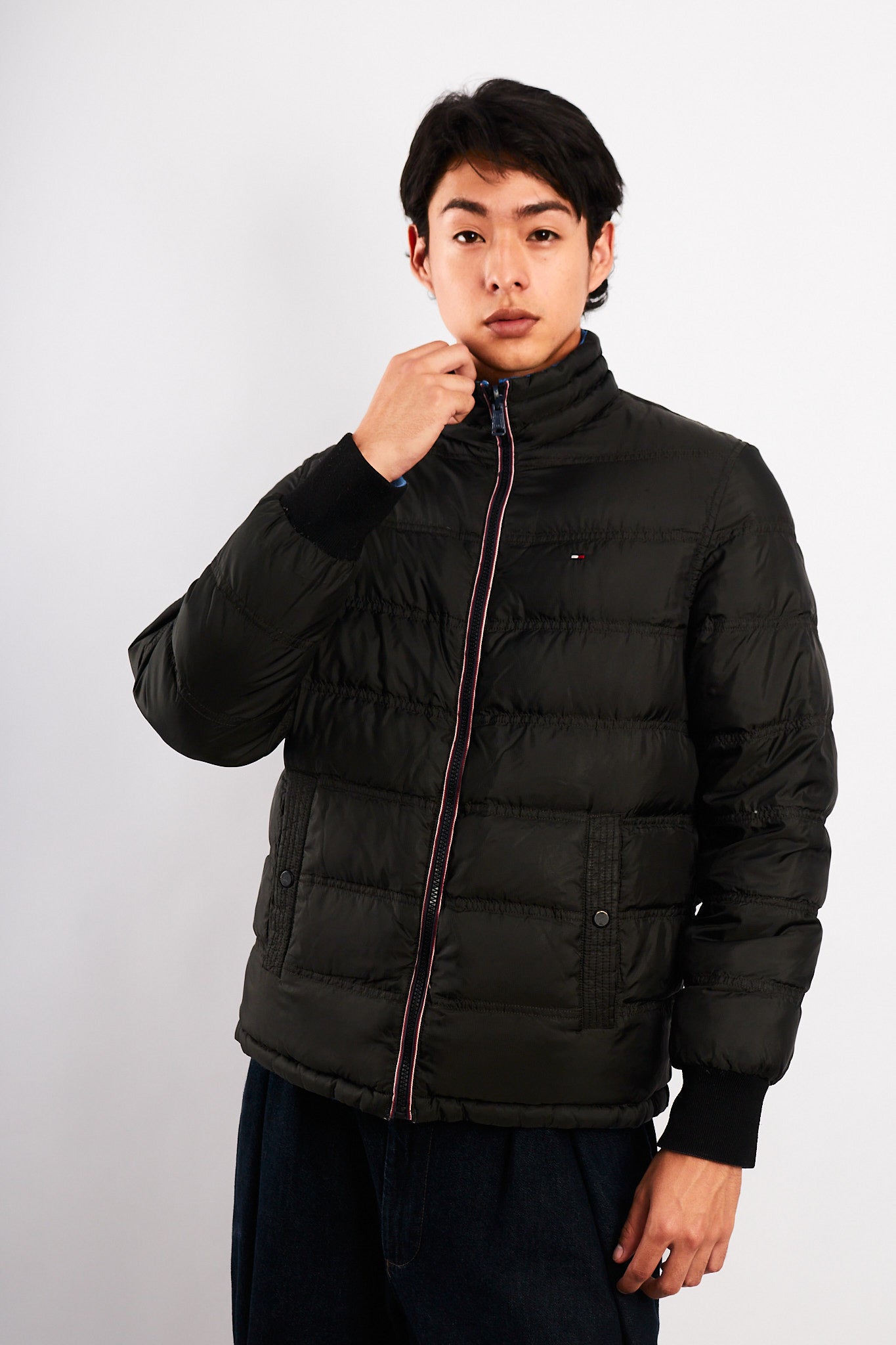 2000 Vintage Tommy Hilfiger Reversible Down Puffer Jacket (S/M)