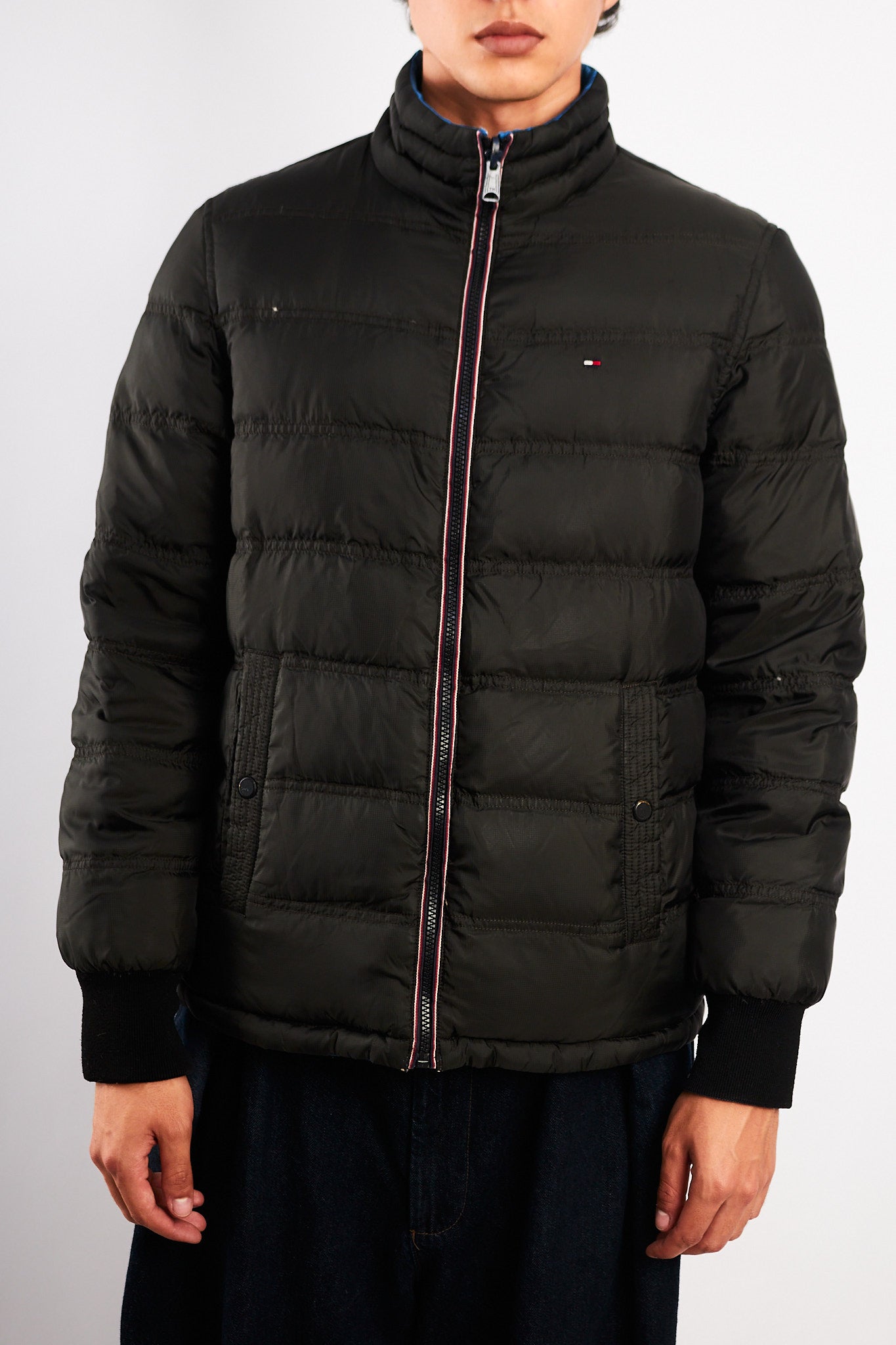 2000 Vintage Tommy Hilfiger Reversible Down Puffer Jacket (S/M)