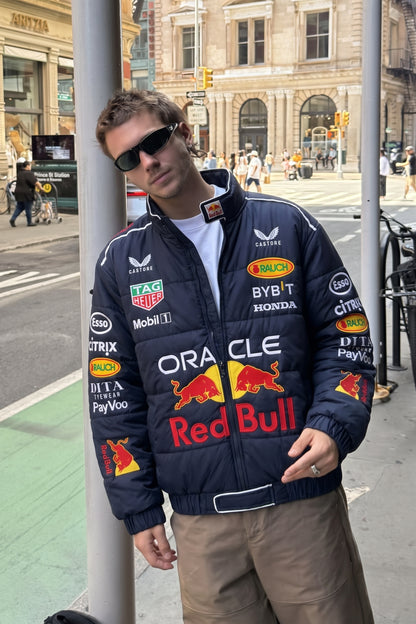 F1 Red Bull Oracle "Verstappen y Checo Perez" Racing Jacket