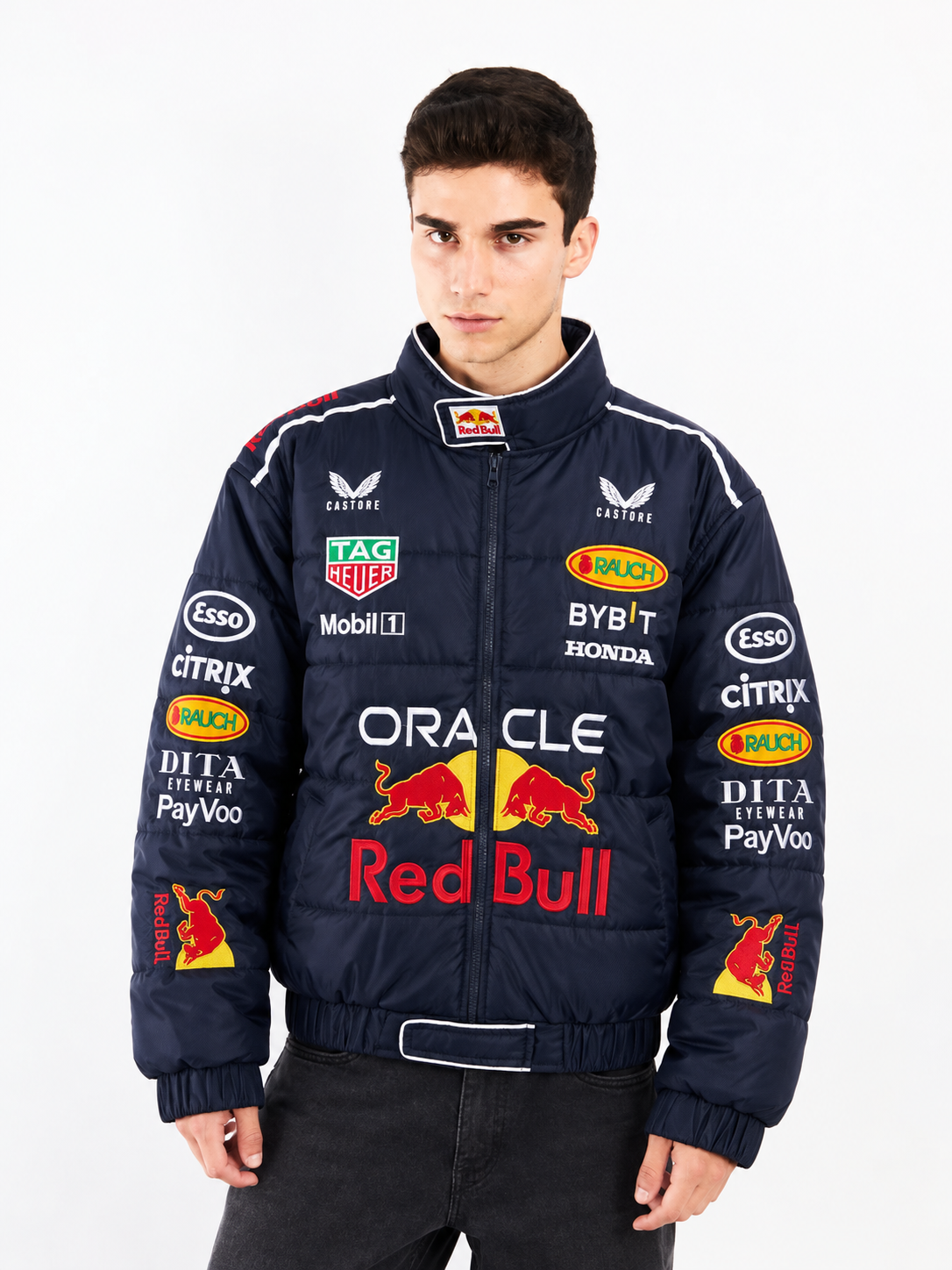 F1 Red Bull Oracle "Verstappen y Checo Perez" Racing Jacket