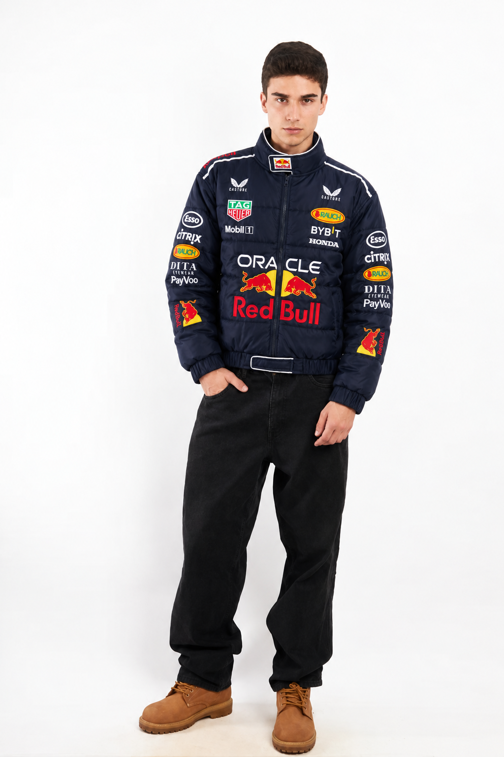F1 Red Bull Oracle "Verstappen y Checo Perez" Racing Jacket