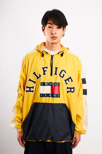 1990 Vintage Tommy Jeans Flag Big Logo Anorak (L/XL)