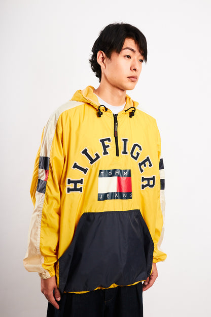 1990 Vintage Tommy Jeans Flag Big Logo Anorak (L/XL)