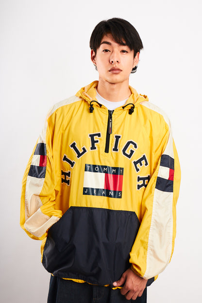 1990 Vintage Tommy Jeans Flag Big Logo Anorak (L/XL)