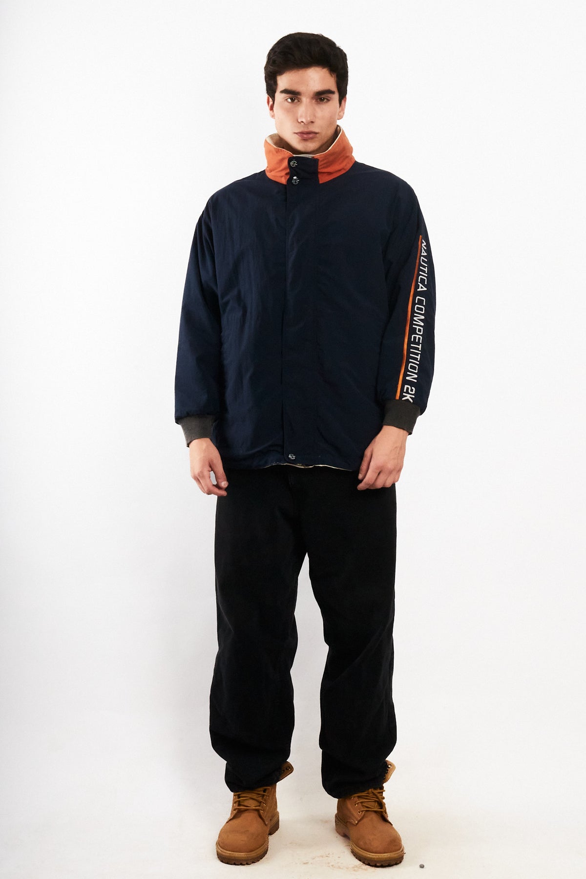 2000 Vintage Nautica Competition Impermeable Reversible Parka (M)