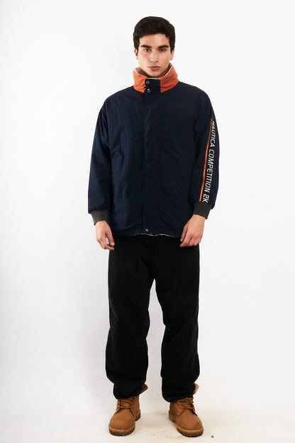 2000 Vintage Nautica Competition Impermeable Reversible Parka (M)