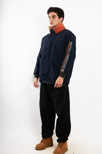 2000 Vintage Nautica Competition Impermeable Reversible Parka (M)