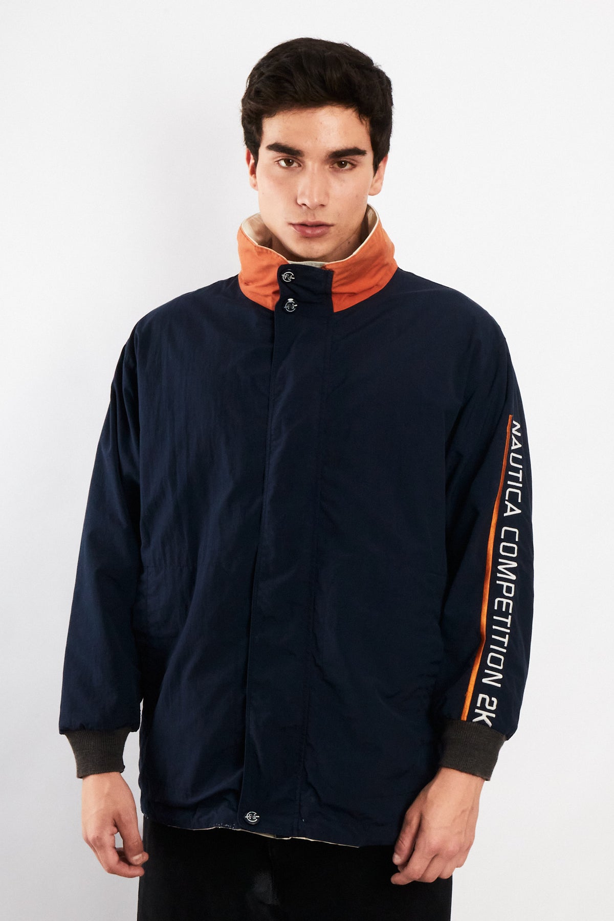 2000 Vintage Nautica Competition Impermeable Reversible Parka (M)