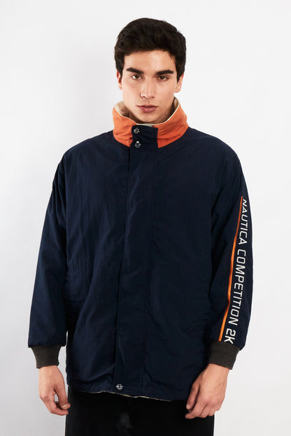 2000 Vintage Nautica Competition Impermeable Reversible Parka (M)