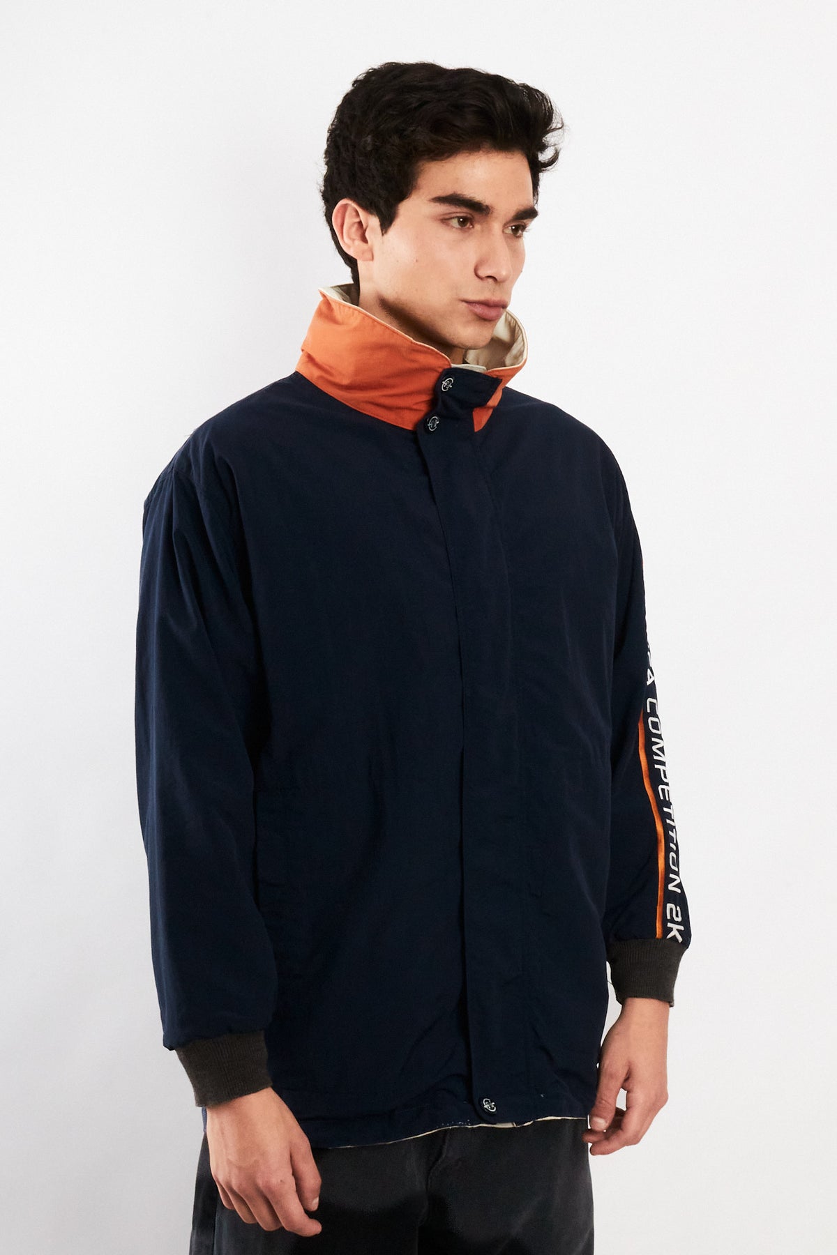 2000 Vintage Nautica Competition Impermeable Reversible Parka (M)