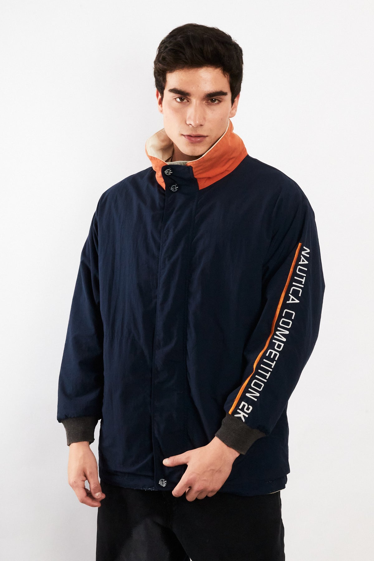 2000 Vintage Nautica Competition Impermeable Reversible Parka (M)