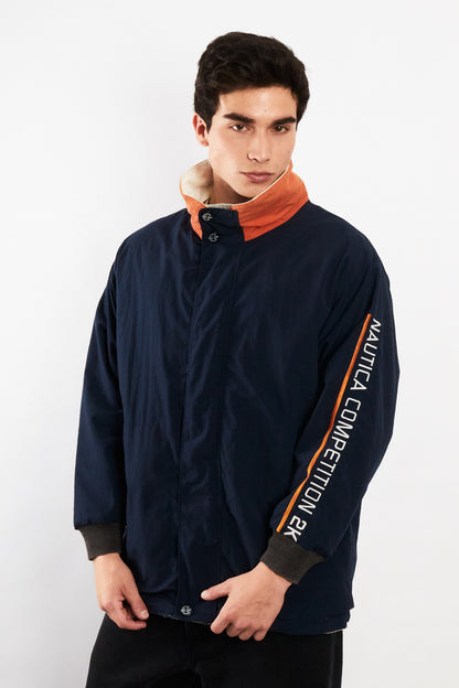 2000 Vintage Nautica Competition Impermeable Reversible Parka (M)