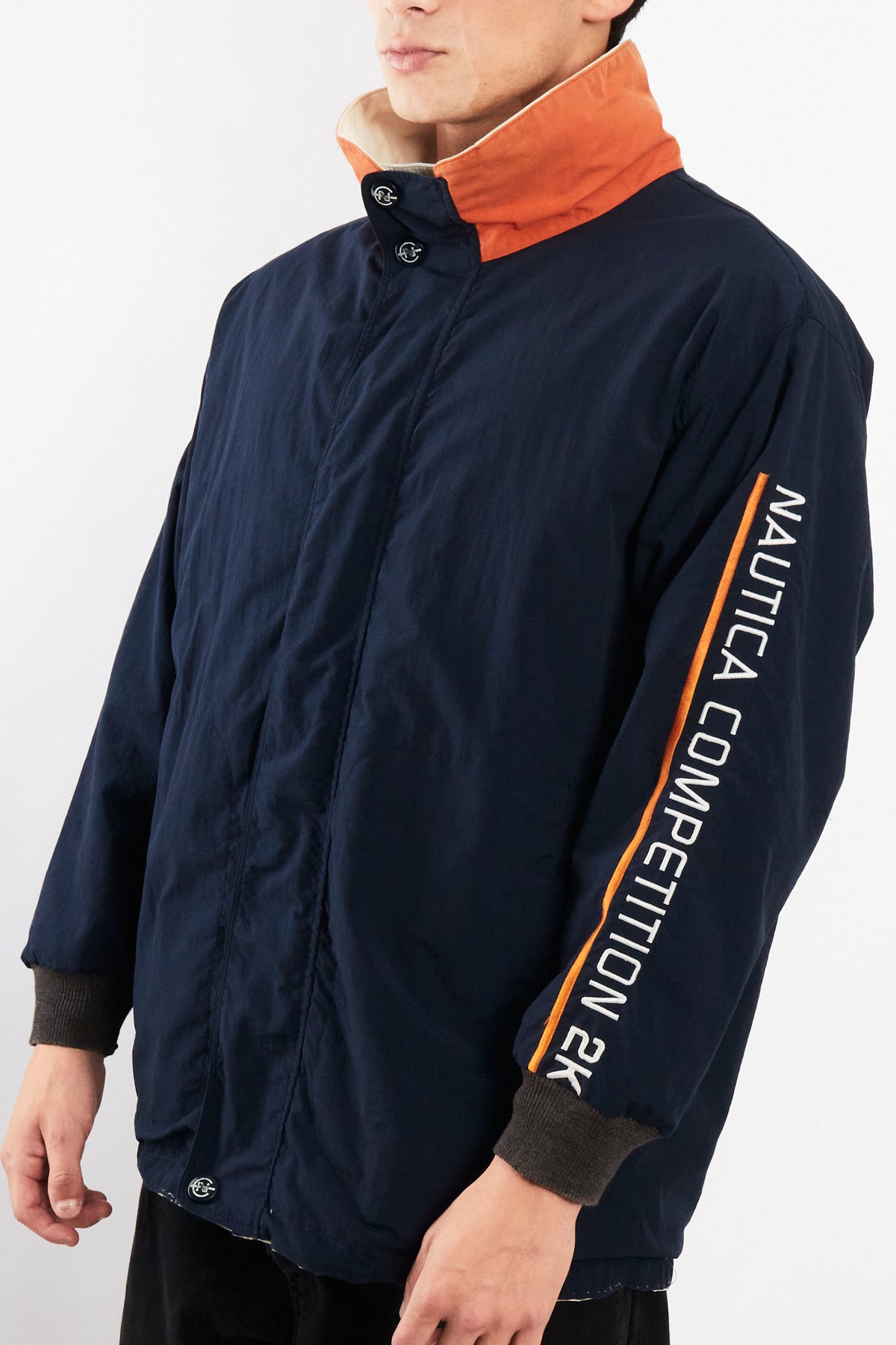 2000 Vintage Nautica Competition Impermeable Reversible Parka (M)