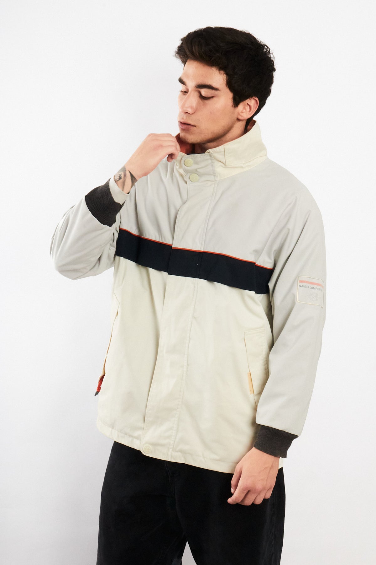 2000 Vintage Nautica Competition Impermeable Reversible Parka (M)