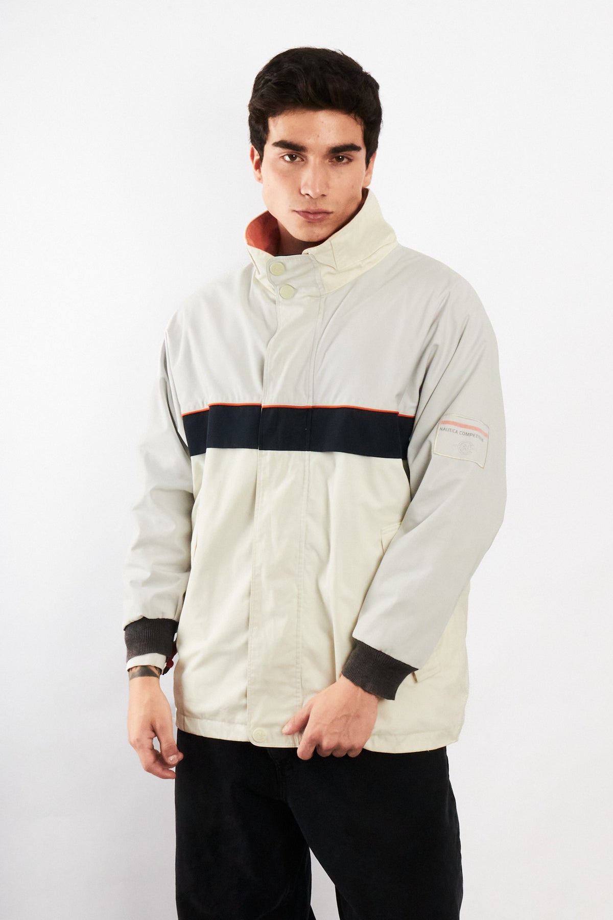2000 Vintage Nautica Competition Impermeable Reversible Parka (M)