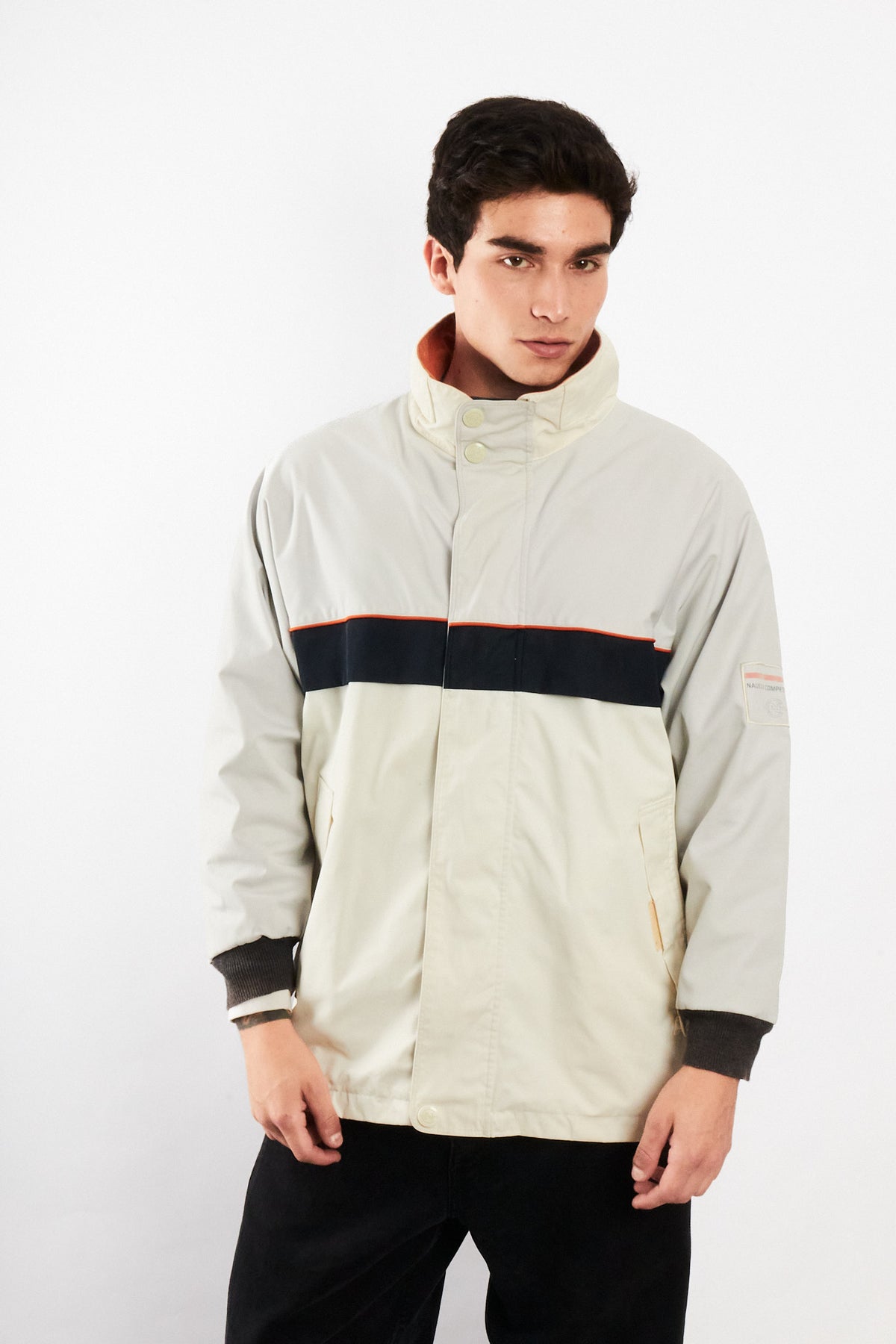 2000 Vintage Nautica Competition Impermeable Reversible Parka (M)