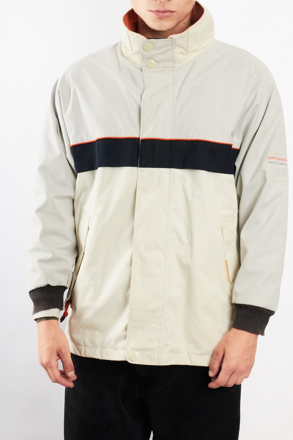 2000 Vintage Nautica Competition Impermeable Reversible Parka (M)