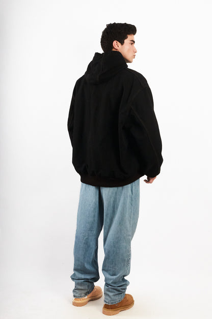 2000 Vintage Carhartt J131 Black Active Jacket (XL/XXL)