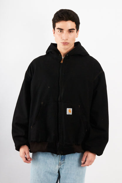 2000 Vintage Carhartt J131 Black Active Jacket (XL/XXL)