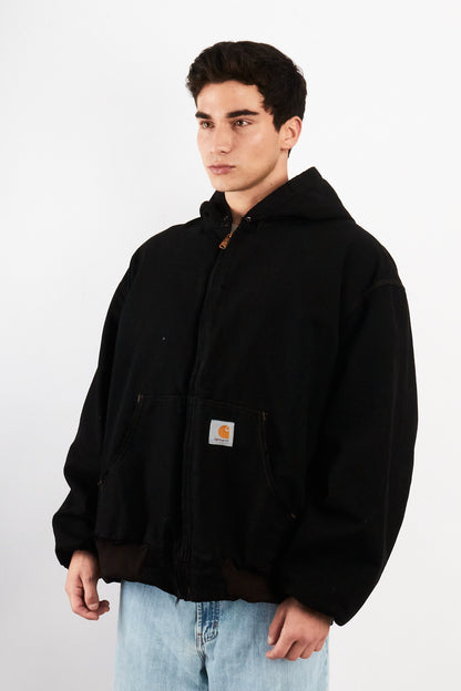2000 Vintage Carhartt J131 Black Active Jacket (XL/XXL)