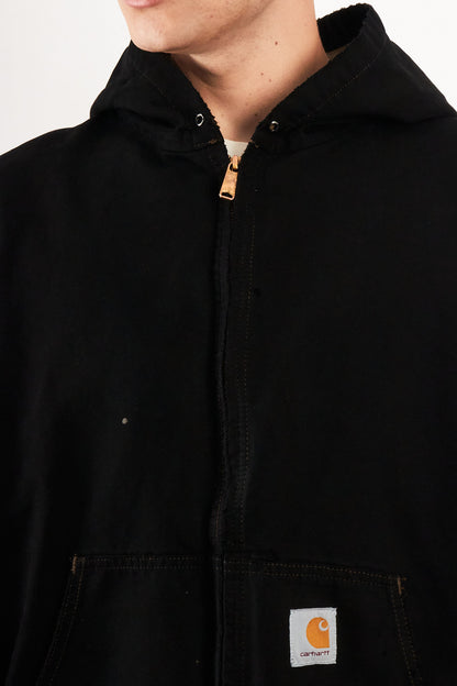 2000 Vintage Carhartt J131 Black Active Jacket (XL/XXL)