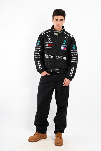 F1 Mercedes AMG Petronas "Hamilton" Black Edition Racing Jacket