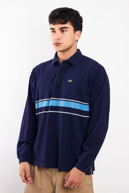 2000 Lacoste Navy Rugby Polo Shirt (L)